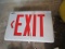 Electronic Exit Sign Red, Lighted