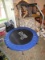 Pure Fun Exercise Trampoline Blue Lined