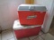 Rubbermaid Gatorade Red Cooler/Coleman Red/White Top Cooler w/ Handles