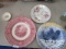 Lot - Misc. Ceramic Plates, America Atelier Rooter Toile, Norcrest, Royal Stratfordshire