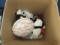 Toy Lot - Plush Toys Zebra Bag, Puppet Toy, Doll w/ Dress, Possum, Etc.