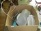 Lot - Kitchenware/Plate Holders, Tupperware Boxes, Children Plates/Dinnerware, Etc.