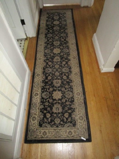 Floral/Ornate Pattern Blue Rug