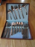 Rogers Stainless Lot - Knives, Forks, Spoons, Meat Fork, Serving Spoon, Etc.