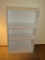 White Laminate Adjustable Shelf Bookcase