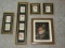 Lot - Botanical & Antique Floral Glory Prints in Gilded/Lacquer Finish Frames