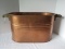 Large Revereware Cooper Moonshine Boiler Wash Tub w/ Wooden Handles