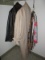 Lot - Ladies Leather Jacket 3X, London Fog Full Length w/ Liner Size 8 Reg & Fashion Belts