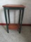 Rustic Country Side Table w/ Hunter Green Legs/Apron
