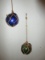 Blue/Green Japanese Glass Sphere Fishing Floats Net Buoys