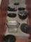 Lot - Home Canner/Preserver 20qt Pot 7 Jar Rack, Graniteware Roasters
