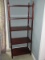The Bombay Co. Cherry Traditional Design 5-Tier Shelf w/ Brass Finial Accents