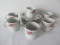 12 Piece - Porcelain Demitasse Flowers & Foliate Spray Pattern Cups & Saucers