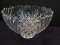 Lead Crystal Footed Center Bowl File & Lattice Pattern
