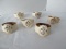 Set - 6 Carved Horn Napkin Rings Traditional Spanish Pierced Design