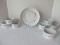 8 Pieces - Americana Limoges Fine Porcelain Flowers Pattern