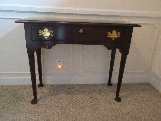 Statton Trutype Americana Collection Cherry Console Table Rectangular Beveled Top