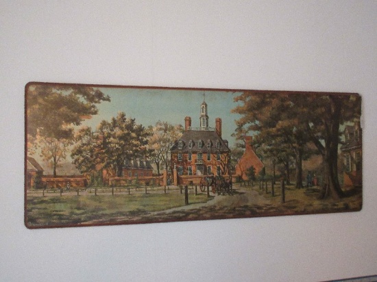 Titled "Williamsburg Governor's Palace" Lithograph Print by Drummond