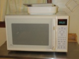 White G.E. Monogram Microwave/Convection Oven w/ Booklet