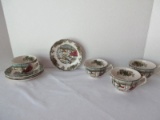 8 Pieces - Johnson Brothers The Friendly Village China Dinnerware The Ice House Pattern