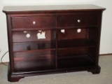 Uncle Jake's Furniture Cherry Finish Winners Furniture Console T.V. Cabinet