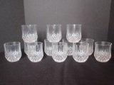 Set - 12 Cristal D'Arques-Durand Clear Double Old Fashioned Tumblers