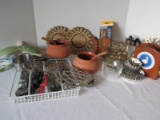 Lot - Kitchen Utensils/ware, Pair Calphalon Pot Holders, Trivets