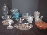 Lot - Pressed Glass Anchor Hocking Clear Medallion Pattern Bowls