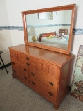 Solid Maple American Colonial Style Double Dresser