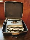 Vintage Smith-Corona Classic Portable Manual Typewriter in Metal Carry Case