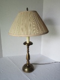 Classic Candle Stick Style Lamp Brass Finish