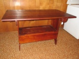 Country Pine Flip Top Table/Bench w/ Storage