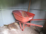 Shed Lot - Wheelbarrow True Templer 6cu.ft. Young Mfg. Funnel For Lawn Bags