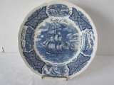 Alfred Meakin Blue/White Historic Scenes of Chinese export to America Titled 