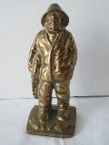 Old Man of The Sea Glouster Fisherman Brass Figural Statue