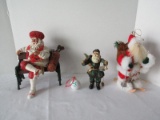 Lot - Possible Dreams Clothique, Golfing Santa Claus Resting After Round of Golf 9 3/4