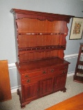 Stately Cherokee Furniture South Bridge Collection Solid Northern Cherry Step Back Hutch