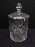 Hand Crafted Lead Crystal Covered Candy Dish Pineapple Pattern