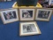 4 Picture Print Black/White/Color Children Photos in Ornate Gilted Frames/Matt