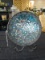 Ornate Blue Glass/Bead Display Plate w/ Stand
