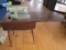 Kenmore 110/120V Model 1120 Metal Vintage Sewing Machine Green in Wooden Sewing Desk