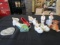 Misc. Lot - Ceramic Décor Shoes 1 Irish Porcelain, 2 Ceramic Clogs, Salt/Pepper Shaker, Etc.