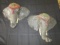 Pair - Indian-Style Elephant Head Décor Wall Mounted