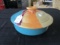 Stoneware Multi-Color Round Cooking Dish w/ Lid