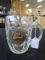 Robert Emmet Glass Pint Tankard Beer Mug Pewter Medallion Shamrock 