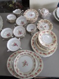 Gold Castle Made in Japan Lot - Gilted Rim/Rose Motif/Ornate Trim