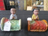 Boy/Girl Praying Figurines Ceramic