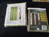 Aberdeen Sage 6x6 Shower Curtain NIP & Energy Saving Room Darkening Pair Panels