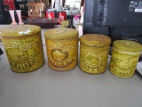 Vintage Country Style Tin Containers