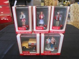 Coca-Cola Town Square Collection Holiday Collectibles Truck, Couple, Charity Collector